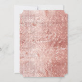 Invitation Zèbre rose rose rose or (Dos)