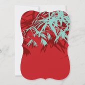 Invitation Zen Bamboo Feuille Parti d'engagement chinois mode (Dos)