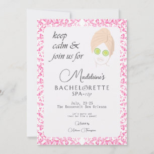 Invitation Zen Pool & Spa Week-end Getaway Bachelorette Party
