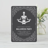 Invitation Zen Skeleton Halloween (Debout devant)