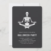 Invitation Zen Skeleton Halloween (Devant)