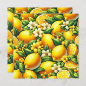 Invitation Zesty Lemon Whirl : une symphonie d'agrumes (Devant / Derrière)