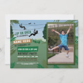 Invitation Zip Line Birthday Adventure Park Photo Extérieur (Devant)