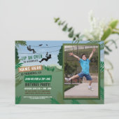 Invitation Zip Line Birthday Adventure Park Photo Extérieur (Debout devant)
