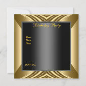 Invitation Zizzago Elégant 30e anniversaire Exotic Rich Gold (Dos)