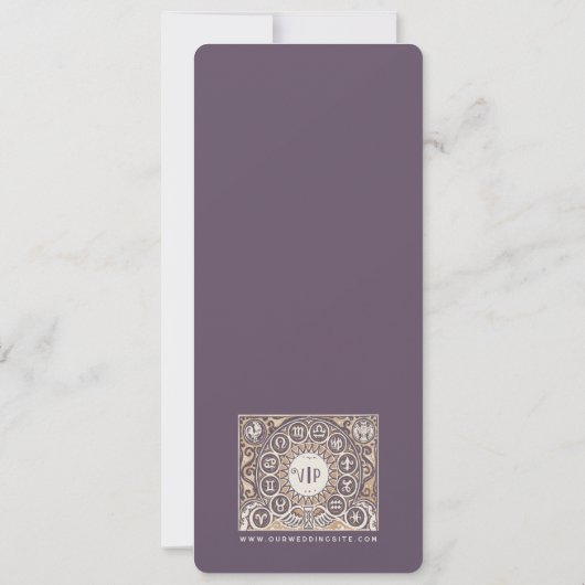 Invitation Zodiac - Mariage (Dos)