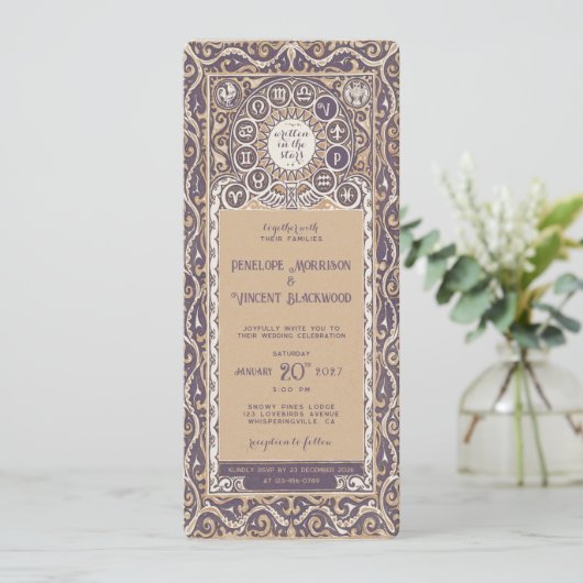 Invitation Zodiac - Mariage (Debout devant)