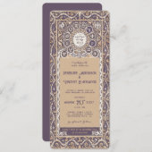 Invitation Zodiac - Mariage (Devant / Derrière)