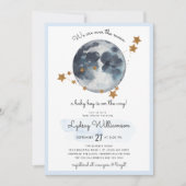 Invitation Zodiac sur le Baby shower de la Lune (Devant)