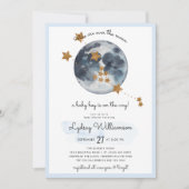 Invitation Zodiac sur le Baby shower de la Lune (Devant)