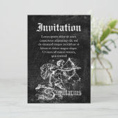 Invitation Zodiac Vintage Sagittaire (Debout devant)