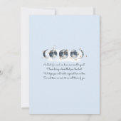 Invitation Zodiaque Sur Le Baby shower Lune (Dos)