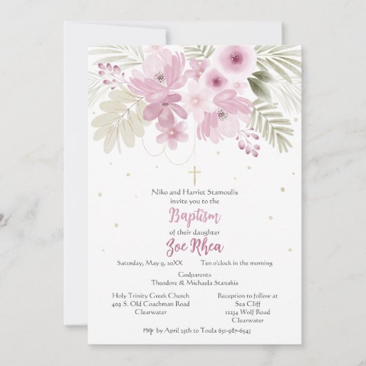 Invitation Zoé (Devant)