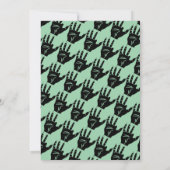 Invitation Zombie Apocalypse Thème Escape Room Halloween (Dos)