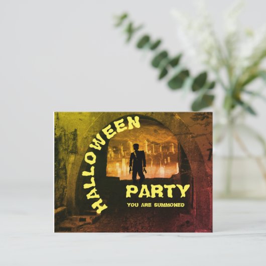 Invitation ZOMBIE HALLOWEEN (Debout devant)