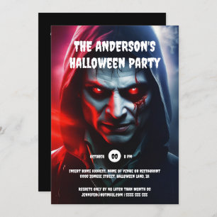 Invitation Zombie homme halloween anniversaire adultes