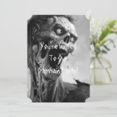 Invitation zombie hurlant (Debout devant)