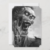 Invitation zombie hurlant (Dos)