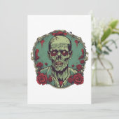 Invitation zombie illustration (Debout devant)