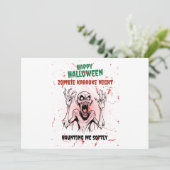 Invitation Zombie Karaoke Night (Debout devant)