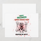 Invitation Zombie Karaoke Night (Devant / Derrière)