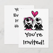 INVITATION ZOMBIE LOVE (Devant / Derrière)