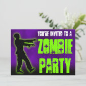 Invitation Zombie Party, Green Walker (Debout devant)