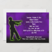 Invitation Zombie Party, Green Walker (Dos)