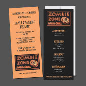 Invitation Zombie Zone Halloween