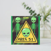 Invitation Zone Alien 51 (Debout devant)