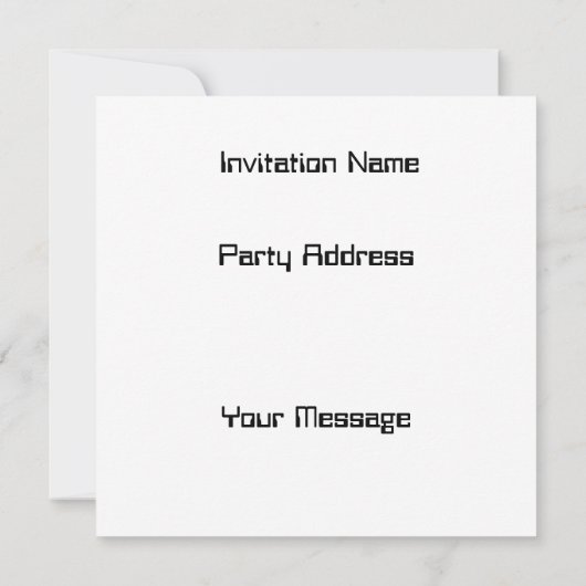 Invitation Zone Alien 51 (Dos)