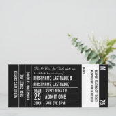 Invitation Zone de billet blanche Party (Debout devant)