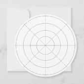 Invitation Zone de distance de tablette de la grille d'effet  (Dos)