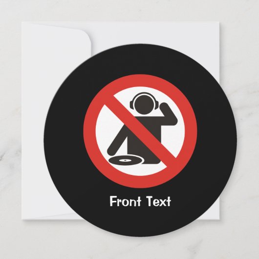 Invitation Zone libre DJ (Devant)