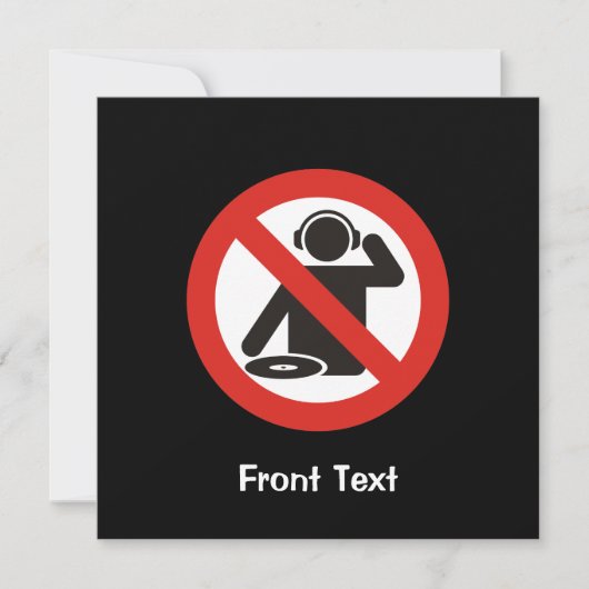 Invitation Zone libre DJ (Devant)