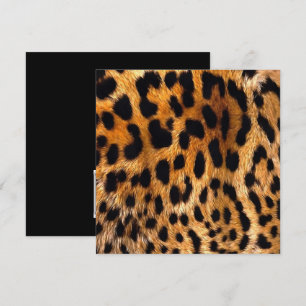 Invitation Zones léopard Brown noir Animal sauvage Art