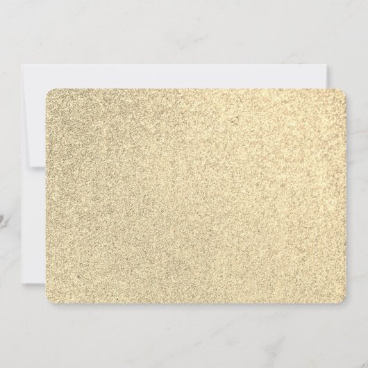 Invitation Zoo Animaux Eléphant Gold Parties scintillant 1er  (Dos)