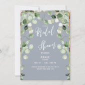 Invitation Zoom virtuel Fête des mariées de feuillage Dusty B (Devant)