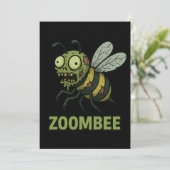 Invitation Zoombee – Conception de dessin animé drôle de abei (Debout devant)