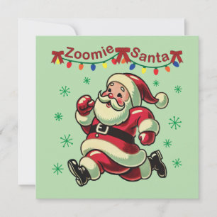 Invitation Zoomie Santa Noël