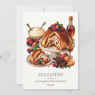 Invitation Zuccotto fiorentino – Vintage Italian Dessert