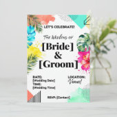 InvitationElegant Wedding Invitation Card | Modern (Debout devant)