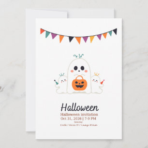 InvitationMignon Fantôme Invitation Halloween 2026