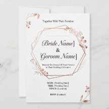 InvitationModern Geometric Wedding Invitation | Mi