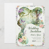 InvitationNature’s Romance – Faire-part de mariage (Devant / Derrière)