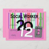 Invitations 2012 d'obtention du diplôme (Devant / Derrière)