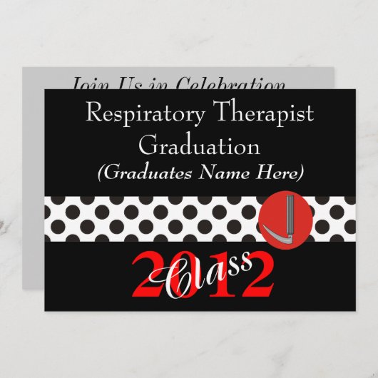 Invitations 2012 d'obtention du diplôme de (Devant / Derrière)