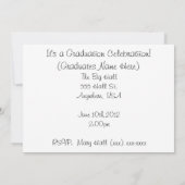 Invitations 2014 d'obtention du diplôme de (Dos)