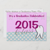 Invitations 2015 de fête de remise des diplômes (Devant / Derrière)