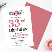 Invitations 33e anniversaire